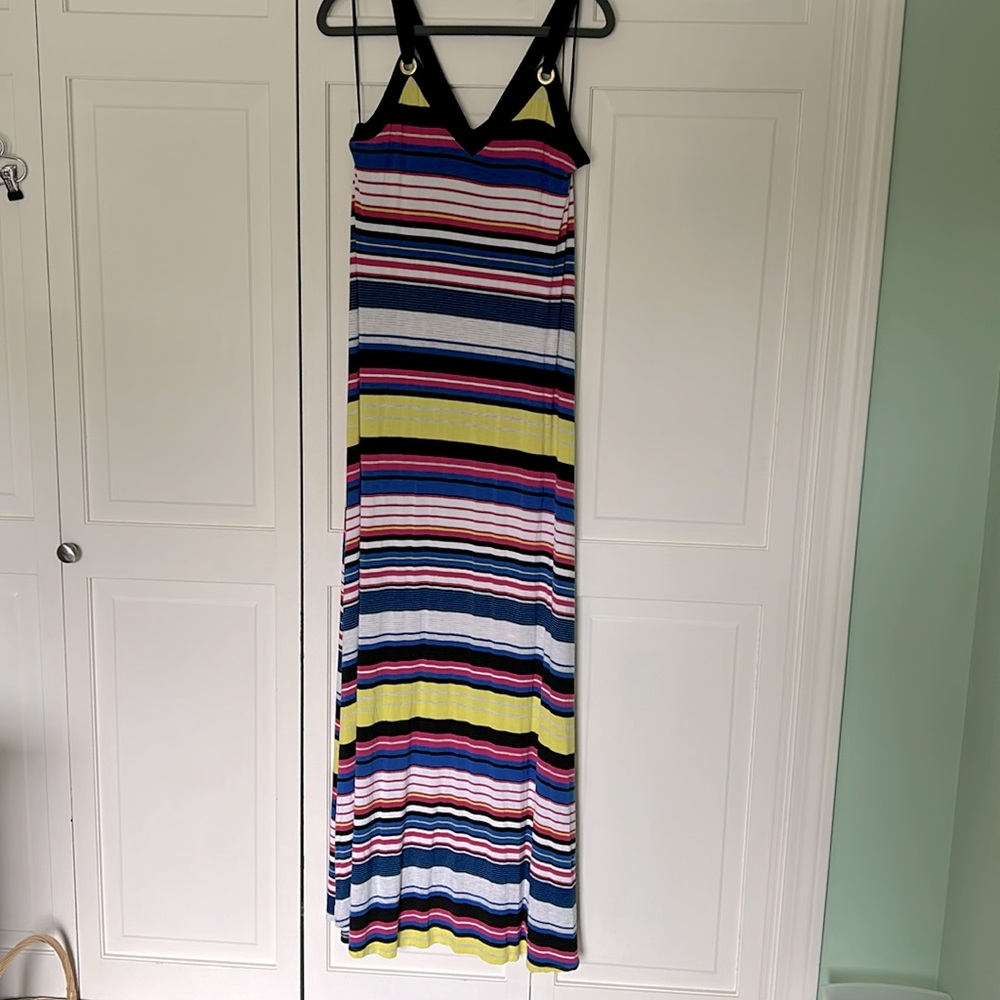 Spense Large Striped Long Dress